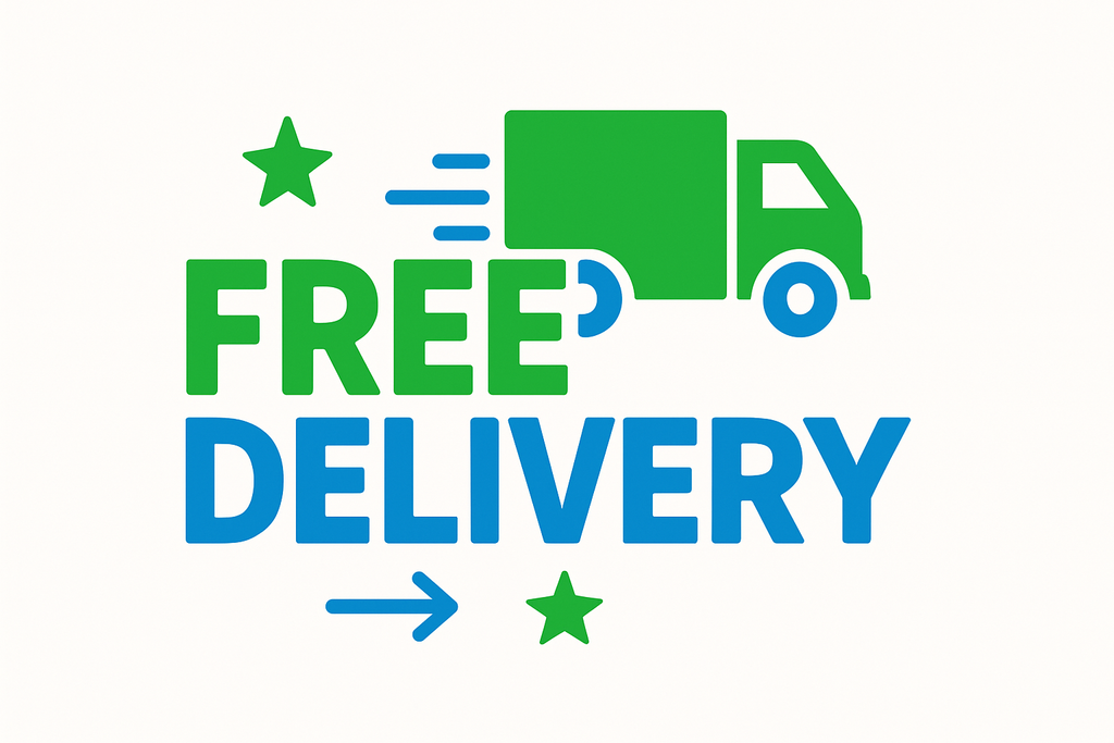 Free delivery graphic